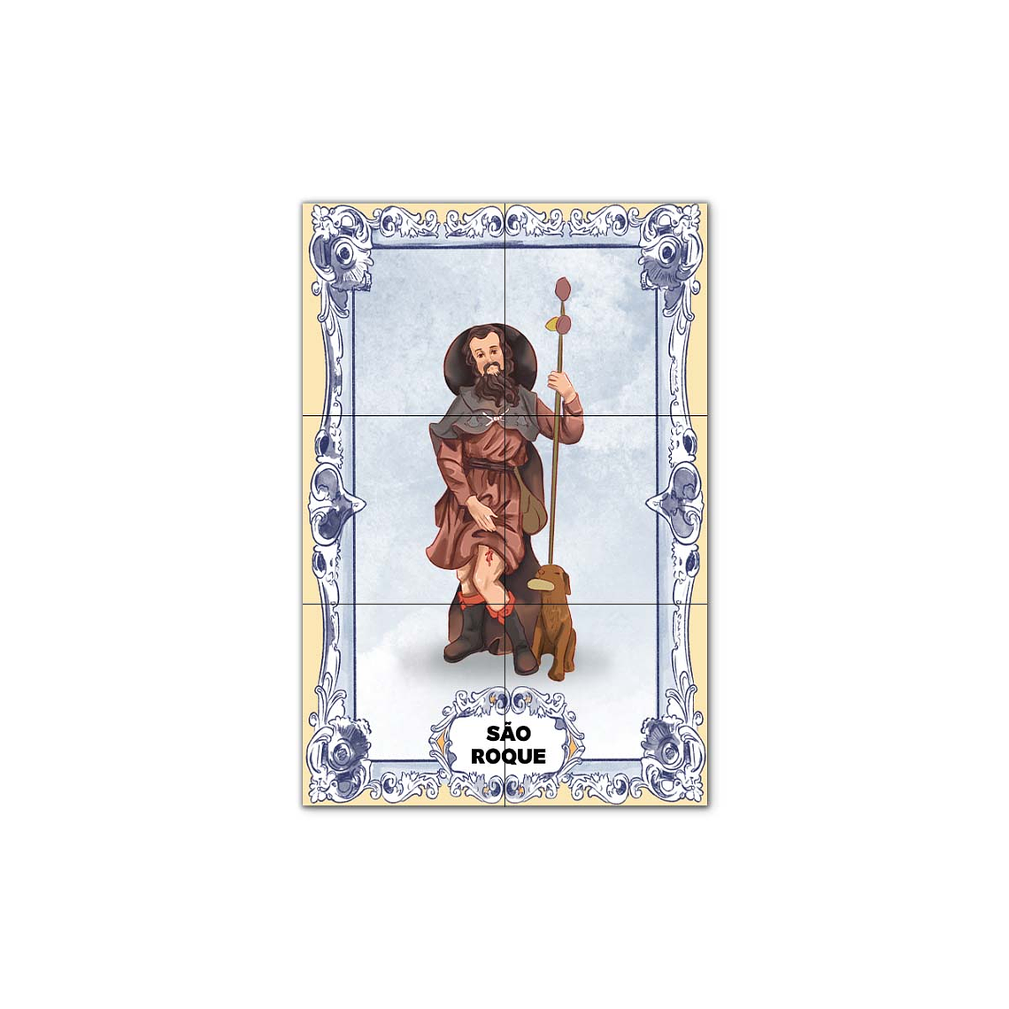 Painel de Azulejos de São Roque 30 cm x 45 cm 1
