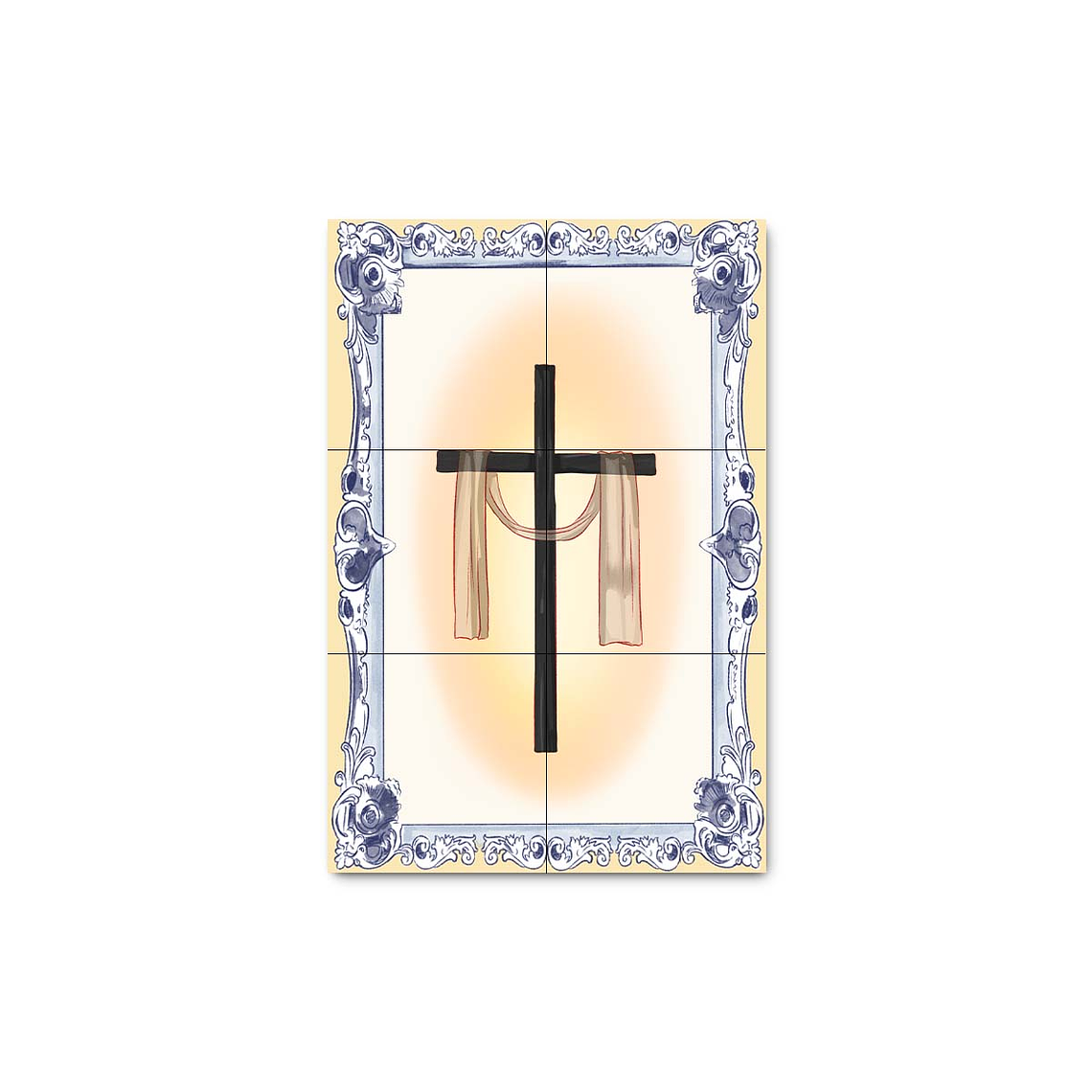 Painel de Azulejos de Santa Cruz 30 cm x 45 cm 1