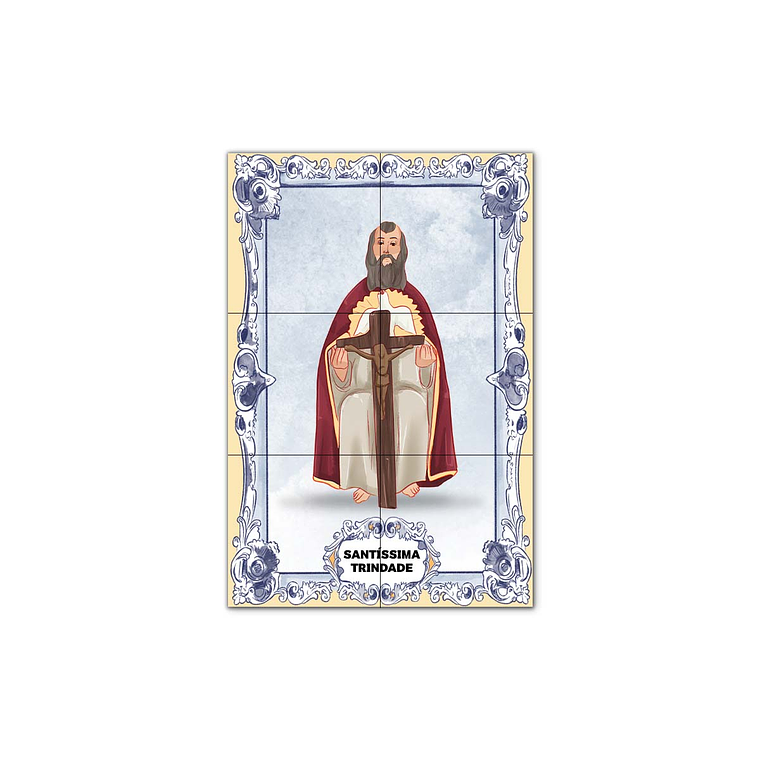 Painel de Azulejos da Santíssima Trindade 30 cm x 45 cm 1