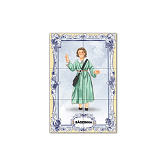 Painel de Azulejos de Sãozinha 30 cm x 45 cm