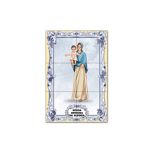 Painel de Azulejos de Nossa Senhora da Alegria 30 cm x 45 cm