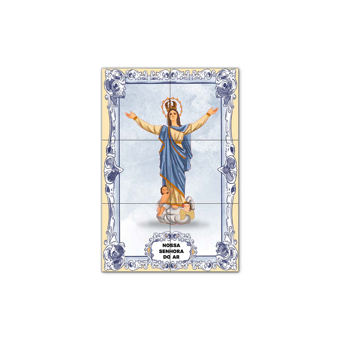 Painel de Azulejos de Nossa Senhora do Ar 30 cm x 45 cm 1