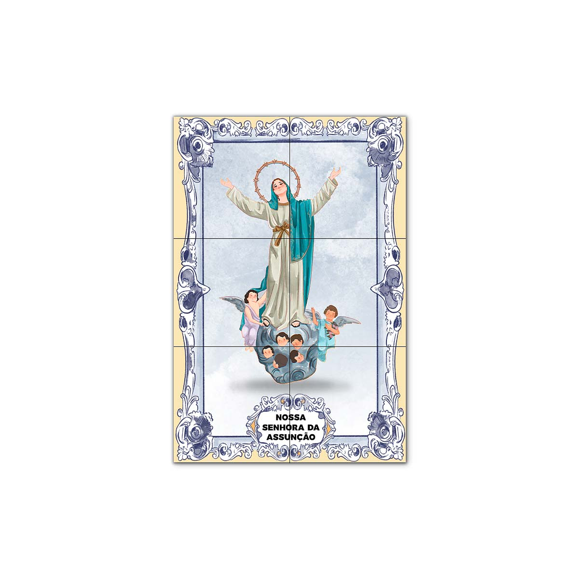 Painel de Azulejos de Nossa Senhora da Assunção 30 cm x 45 cm 1