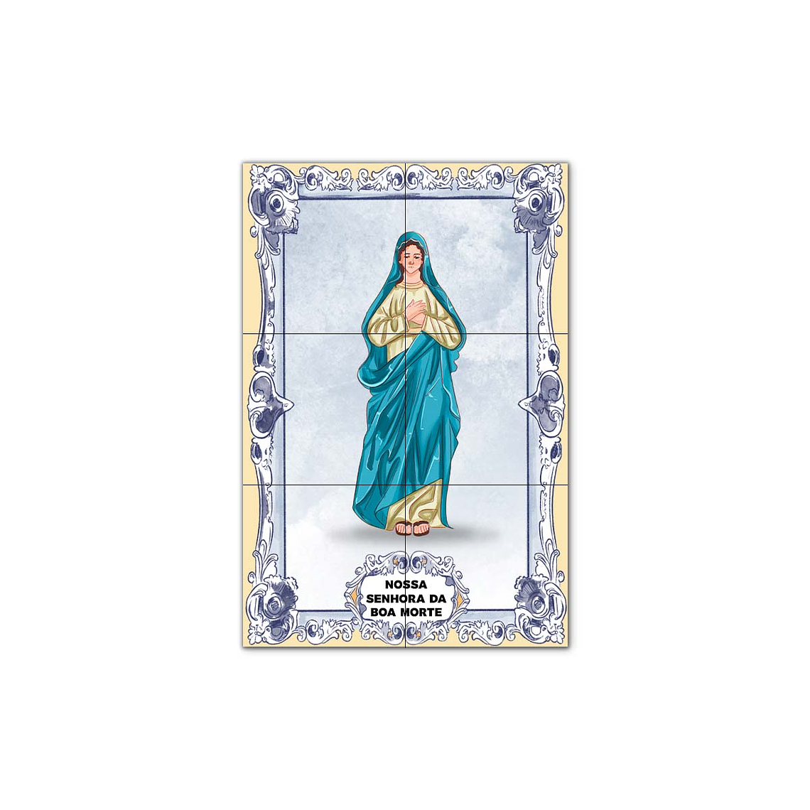 Painel de Azulejos de Nossa Senhora da Boa Morte 30 cm x 45 cm 1