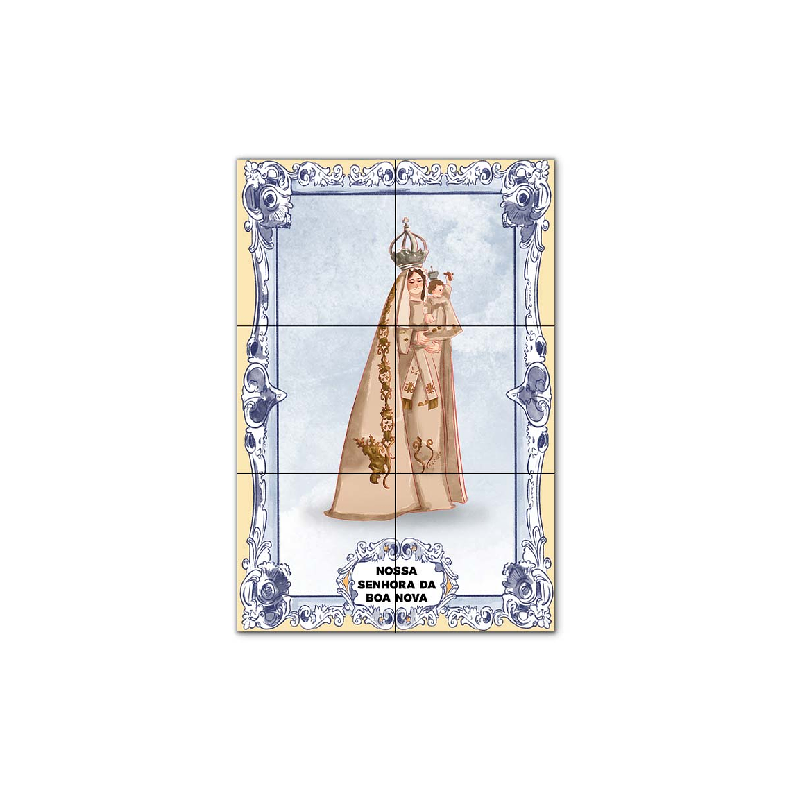 Painel de Azulejos de Nossa Senhora da Boa Nova 30 cm x 45 cm 1