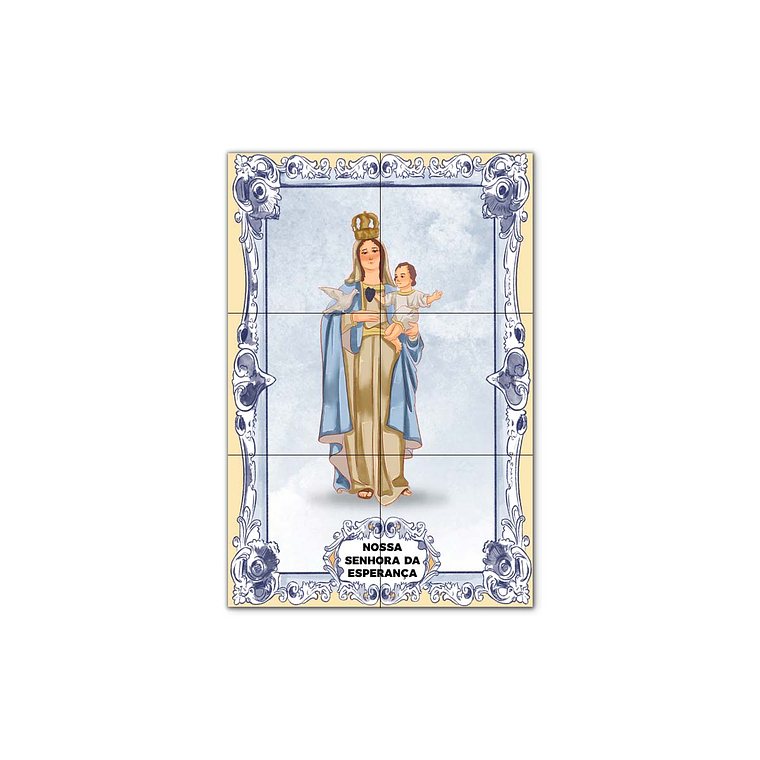 Painel de Azulejos de Nossa Senhora da Esperança 30 cm x 45 cm 1