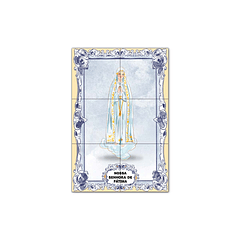Painel de Azulejos de Nossa Senhora de Fátima 30 cm x 45 cm