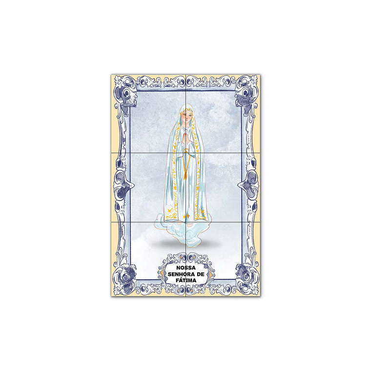 Painel de Azulejos de Nossa Senhora de Fátima 30 cm x 45 cm 1