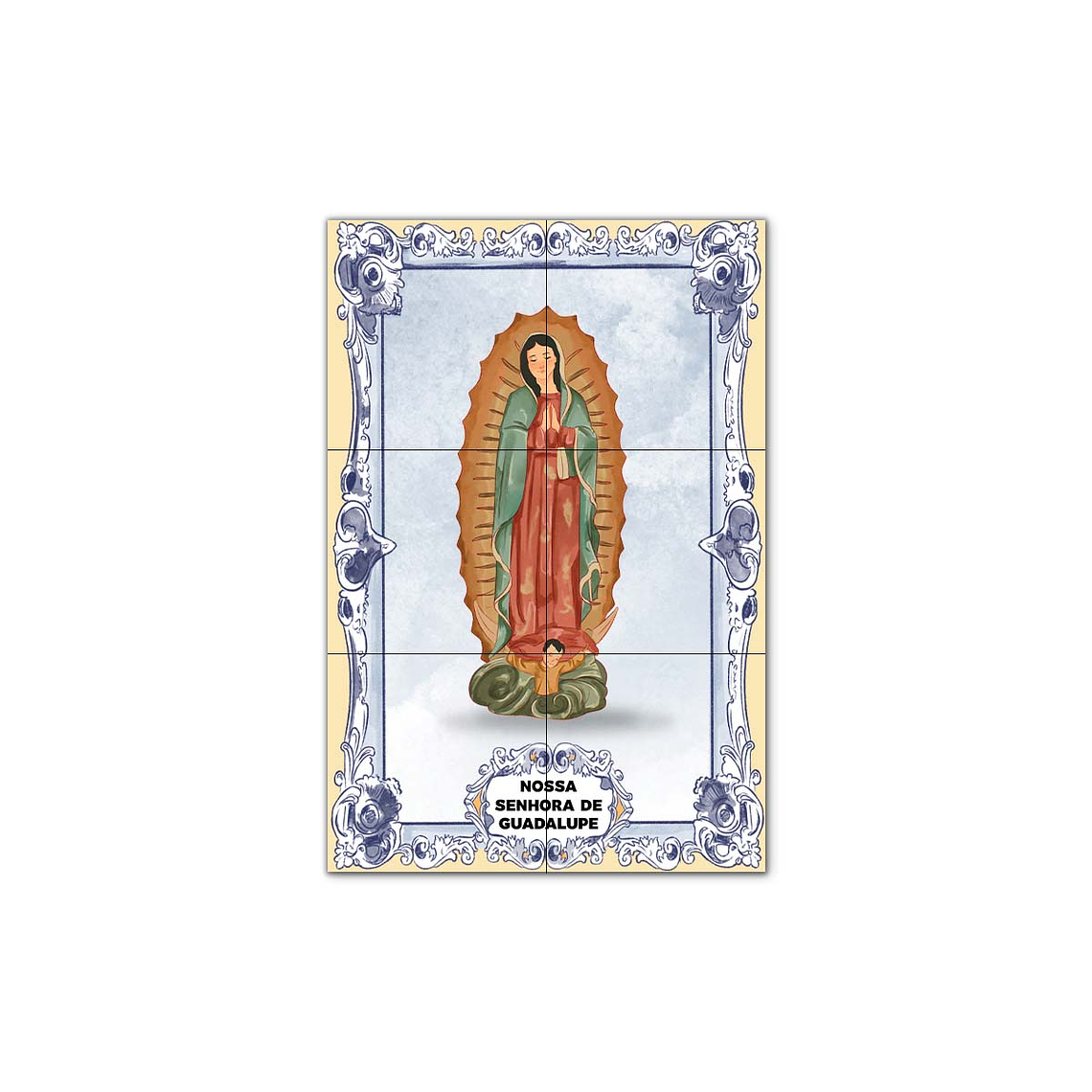 Azulejos de Notre-Dame de Guadalupe 30 cm x 45 cm 1
