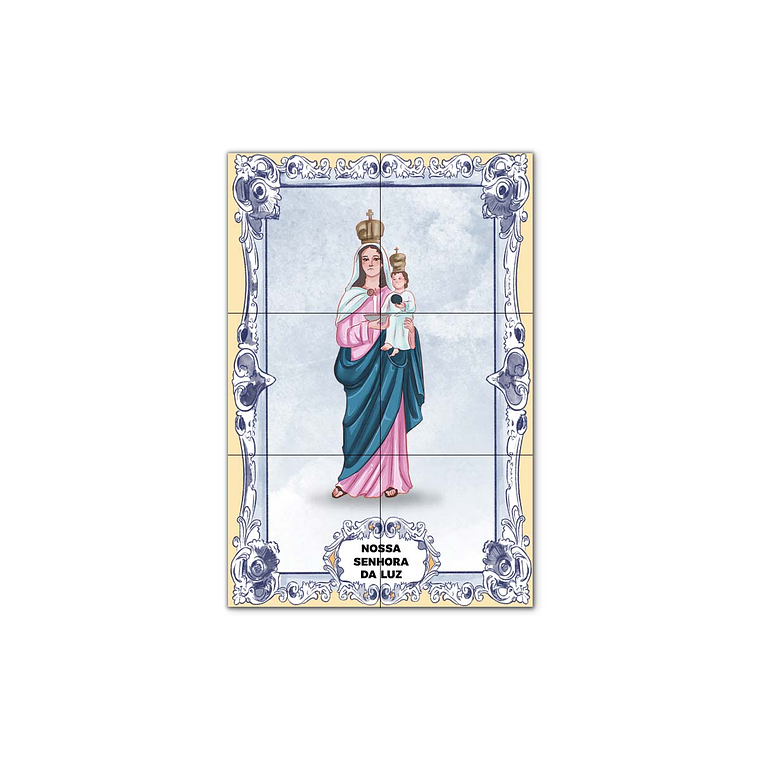 Painel de Azulejos de Nossa Senhora da Luz 30 cm x 45 cm 1