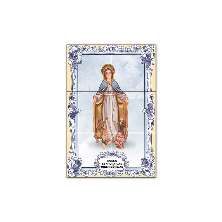 Painel de Azulejos de Nossa Senhora das Misericórdias 30 cm x 45 cm 1
