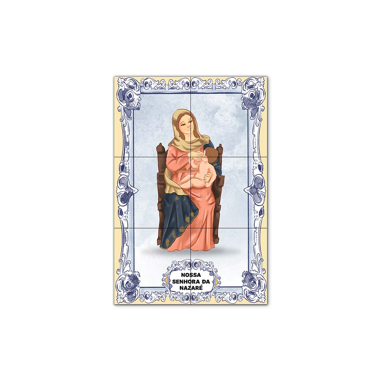 Painel de Azulejos de Nossa Senhora da Nazaré 30 cm x 45 cm 1