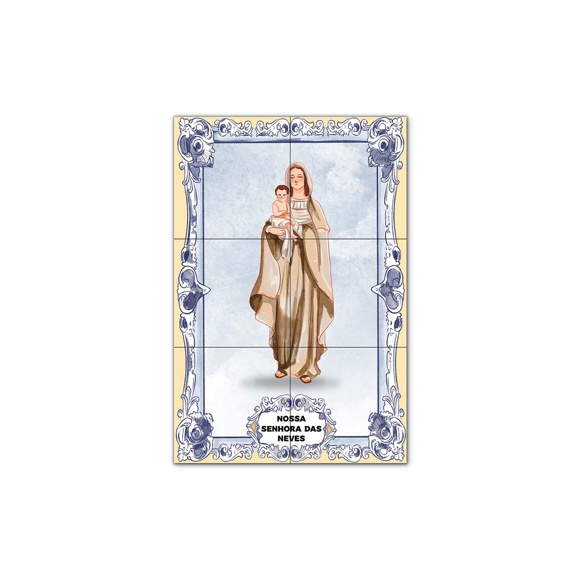 Painel de Azulejos de Nossa Senhora das Neves 30 cm x 45 cm 1
