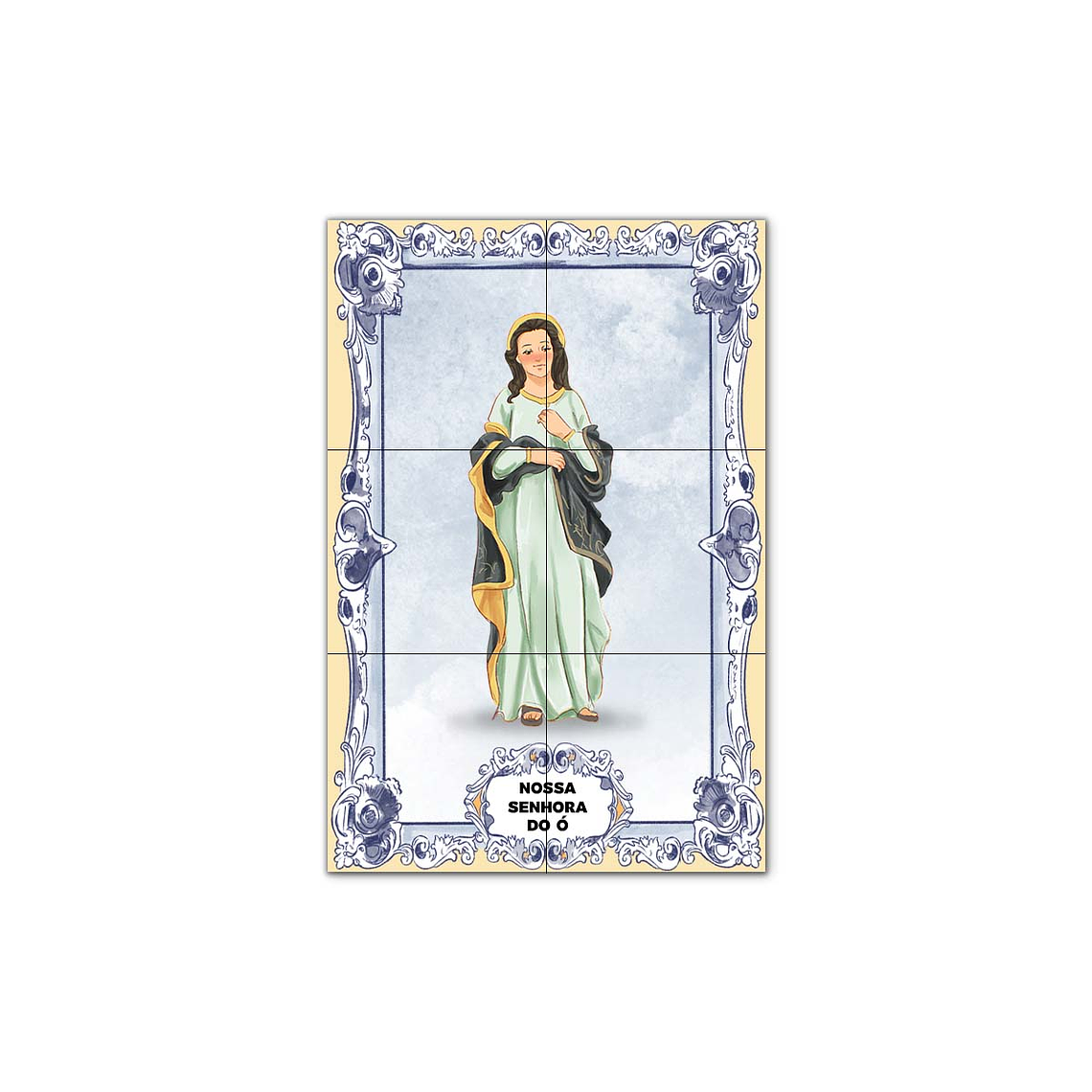 Painel de Azulejos de Nossa Senhora do Ó 30 cm x 45 cm 1