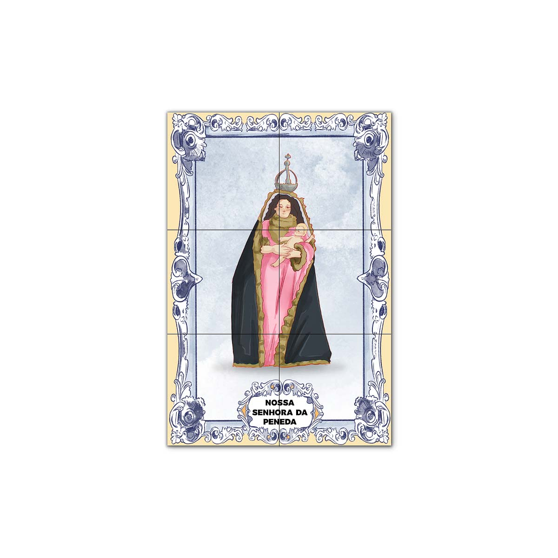 Painel de Azulejos de Nossa Senhora da Peneda 30 cm x 45 cm 1