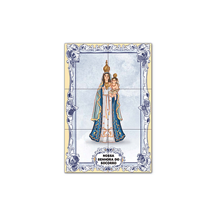 Painel de Azulejos de Nossa Senhora do Socorro 30 cm x 45 cm