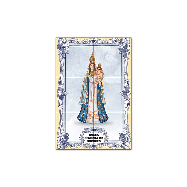 Painel de Azulejos de Nossa Senhora do Socorro 30 cm x 45 cm 1