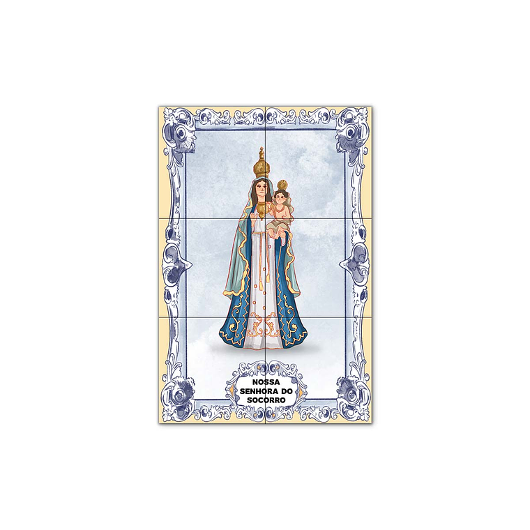Painel de Azulejos de Nossa Senhora do Socorro 30 cm x 45 cm 1