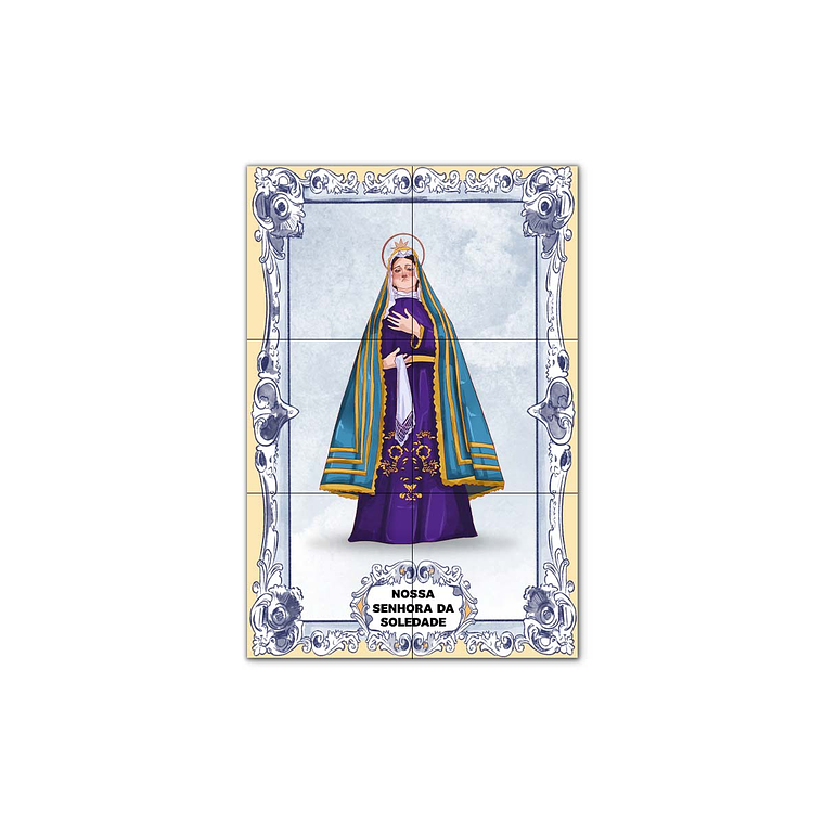 Painel de Azulejos de Nossa Senhora da Soledade 30 cm x 45 cm 1