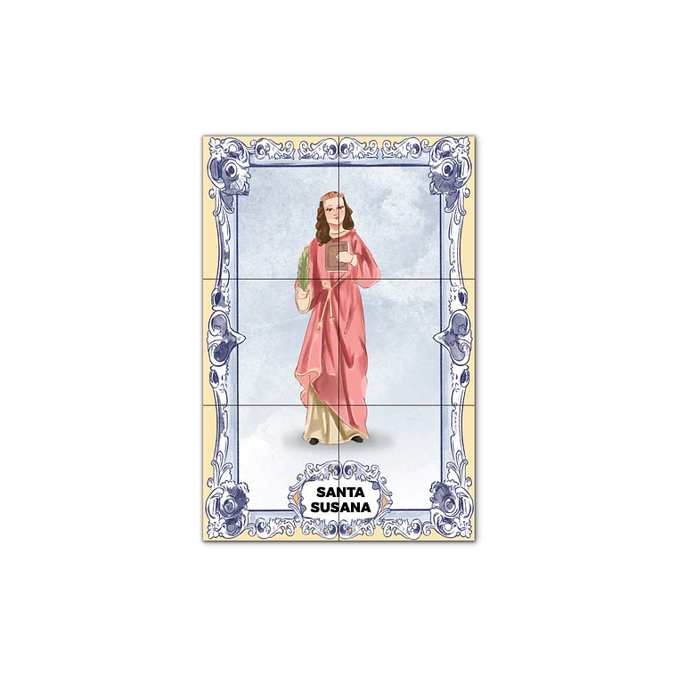 Painel de Azulejos de Santa Susana 30 cm x 45 cm 1