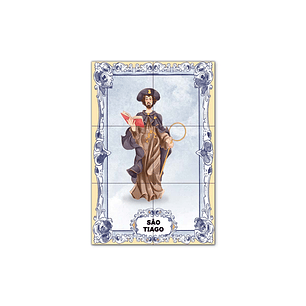 Painel de Azulejos de São Tiago 30 cm x 45 cm