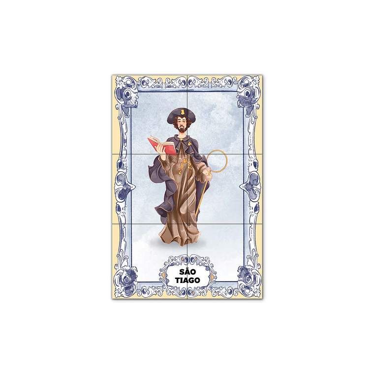 Painel de Azulejos de São Tiago 30 cm x 45 cm 1