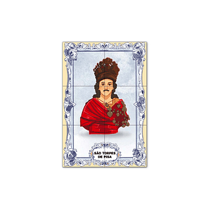 Saint Torpes of Pisa Tile Panel 30 cm x 45 cm