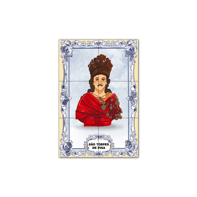 Painel de Azulejos de São Torpes de Pisa 30 cm x 45 cm 1