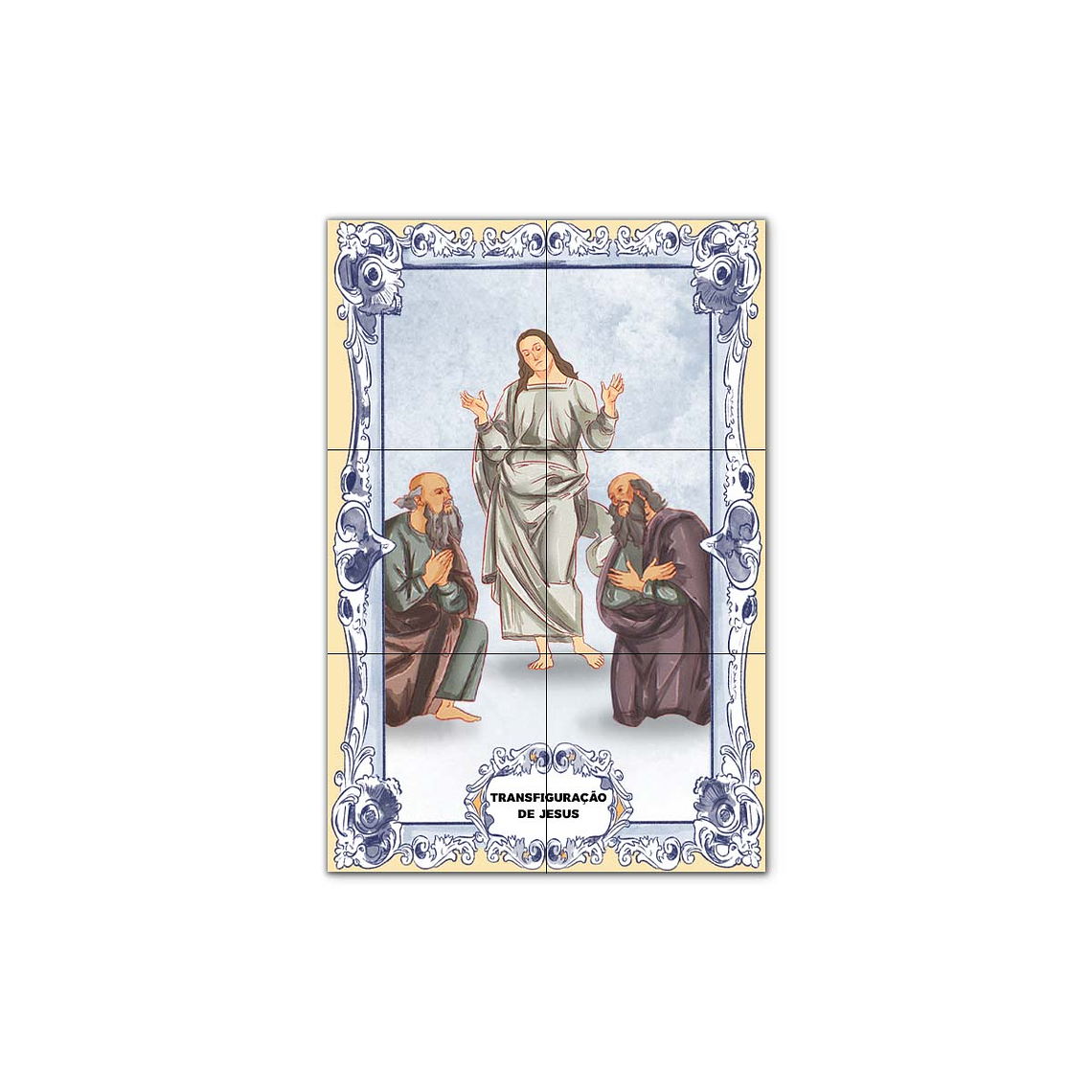 Painel de Azulejos da Transfiguração de Jesus 30 cm x 45 cm 1