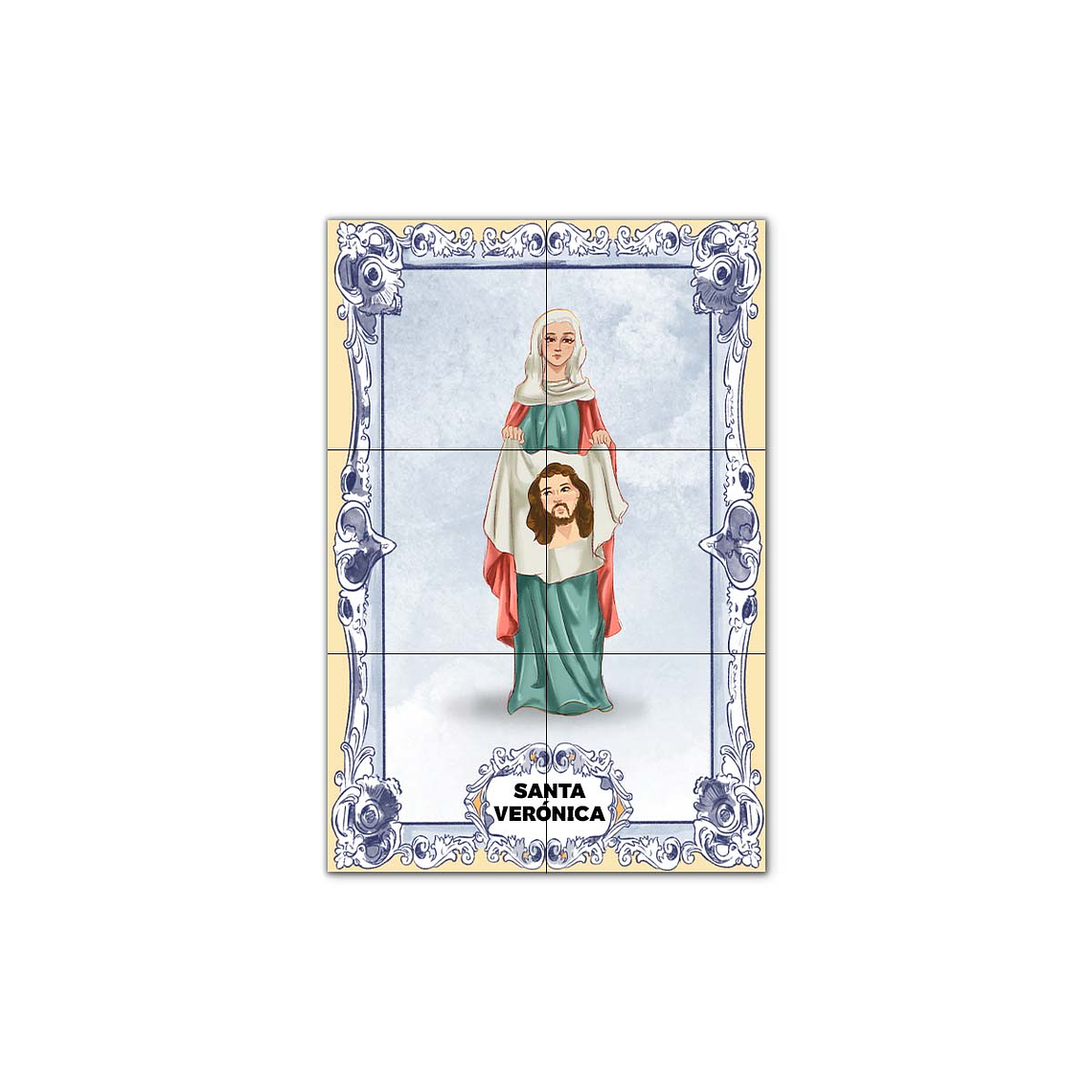 Painel de Azulejos de Santa Verónica 30 cm x 45 cm 1