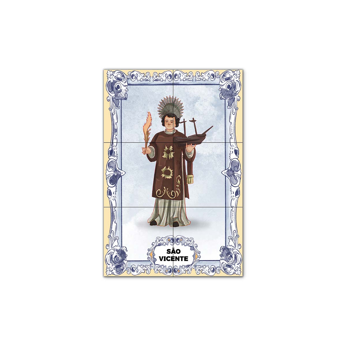 Painel de Azulejos de São Vicente 30 cm x 45 cm 1