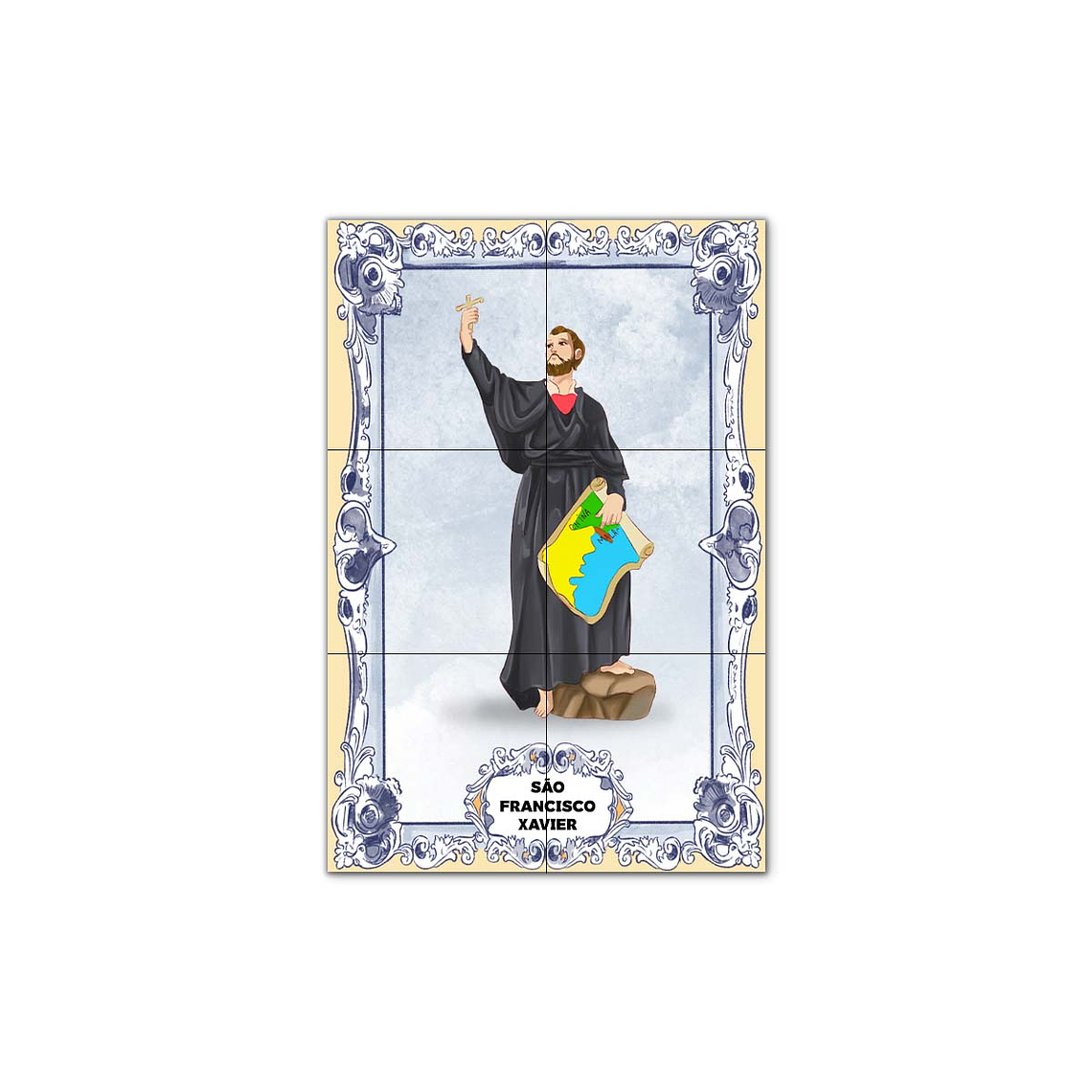 Saint Francis Xavier Tile Panel 30 cm x 45 cm 1