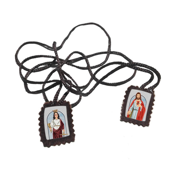 Saint Barbara Fabric Scapular  1