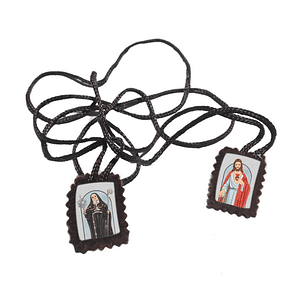 Saint Clare of Assisi Fabric Scapular 