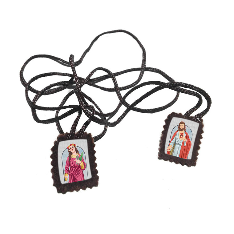 Saint Philomena Fabric Scapular  1