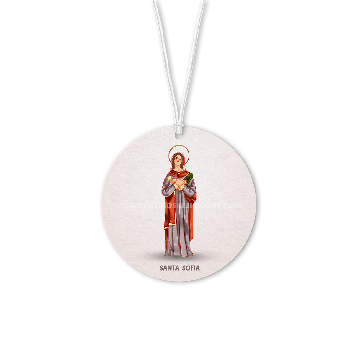 Ambientador para coche de Santa Sofía 1