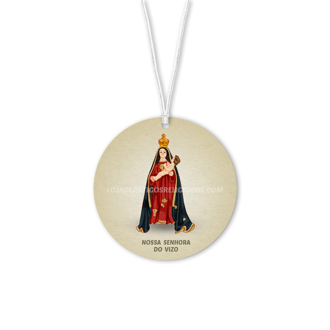 Ambientador de carro de Nossa Senhora do Vizo 1