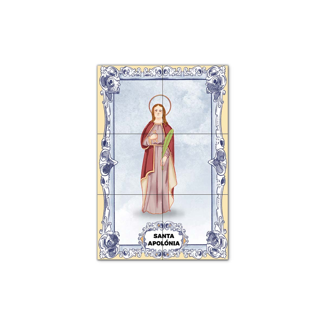 Painel de Azulejos de Santa Apolónia 30 cm x 45 cm 1