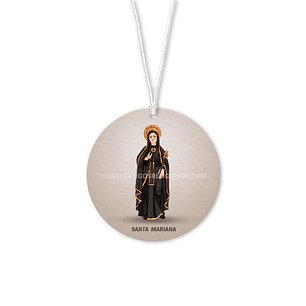 Ambientador de carro de Santa Mariana