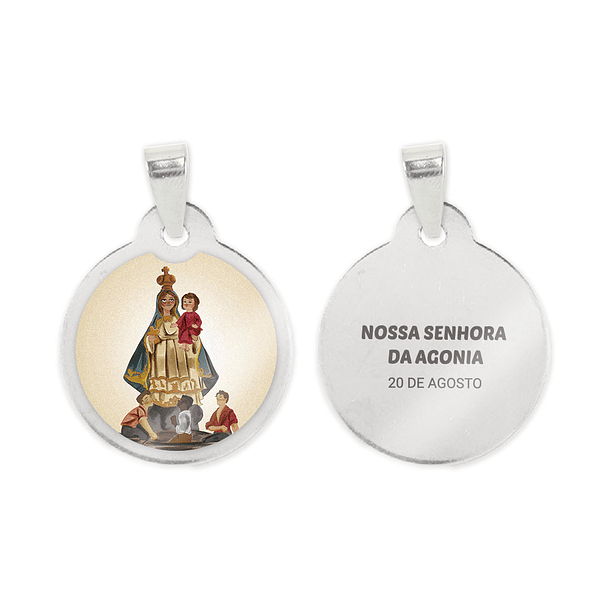 Medalha de aço de Nossa Senhora da Agonia 