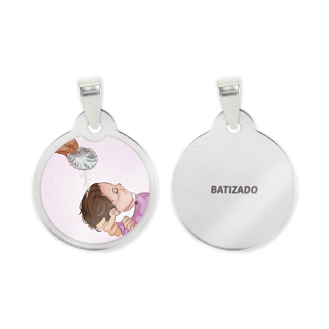 Medalla de acero del Bautismo 1
