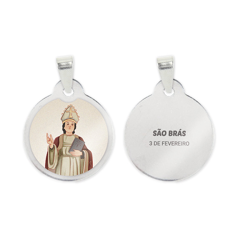 Medaglia in acciaio di San Biagio 1