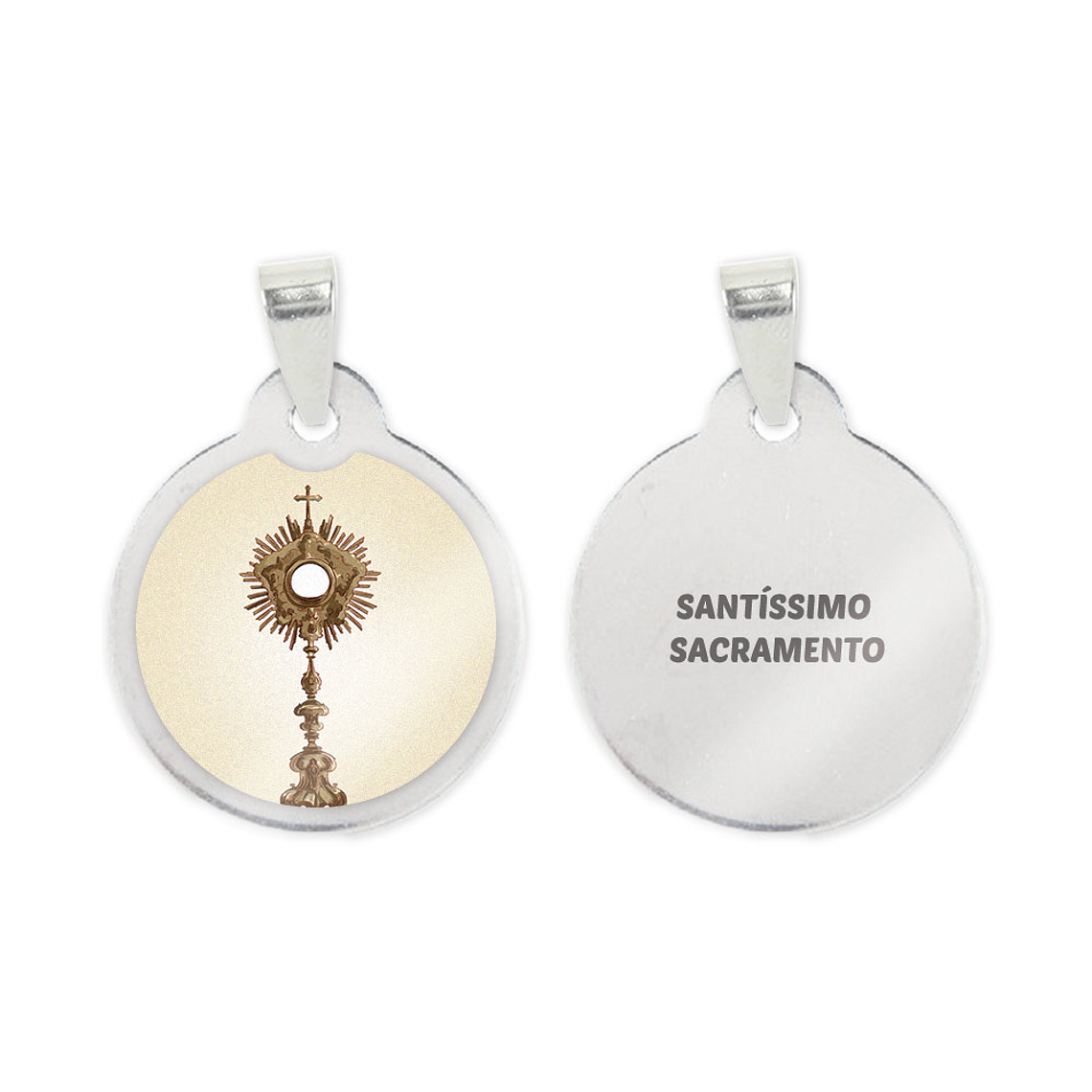 Medalha de aço do Santíssimo Sacramento 1