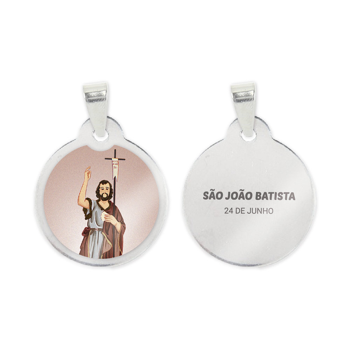 Medalha de aço de São João Batista 1