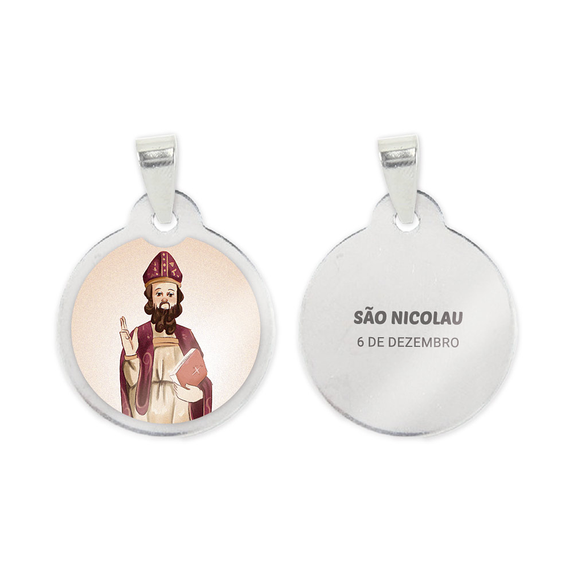 Médaille en acier de Saint Nicolas 1