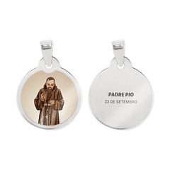 Father Pio Steel Medal