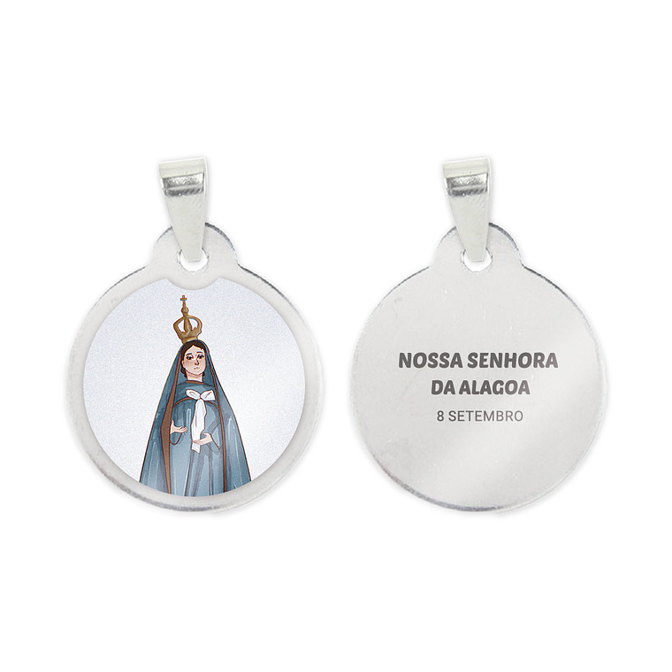 Medalha de aço de Nossa Senhora da Alagoa 1