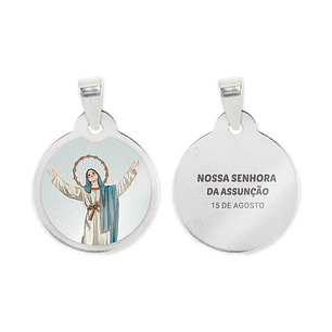 Our Lady of the Assumption Steel Medal