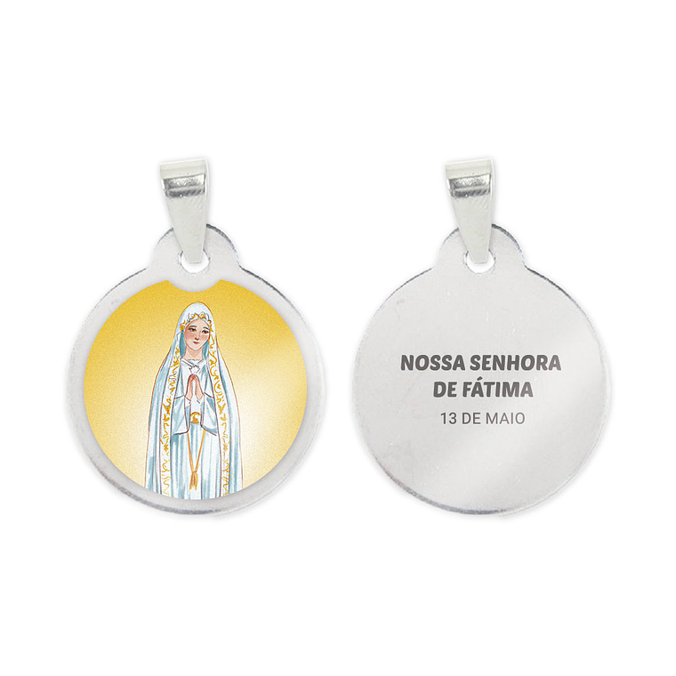 Medalha de aço de Nossa Senhora de Fátima 1