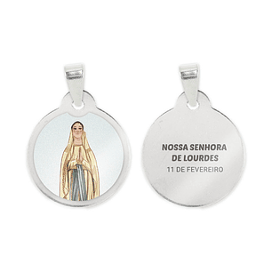 Our Lady of Lourdes Steel Medal